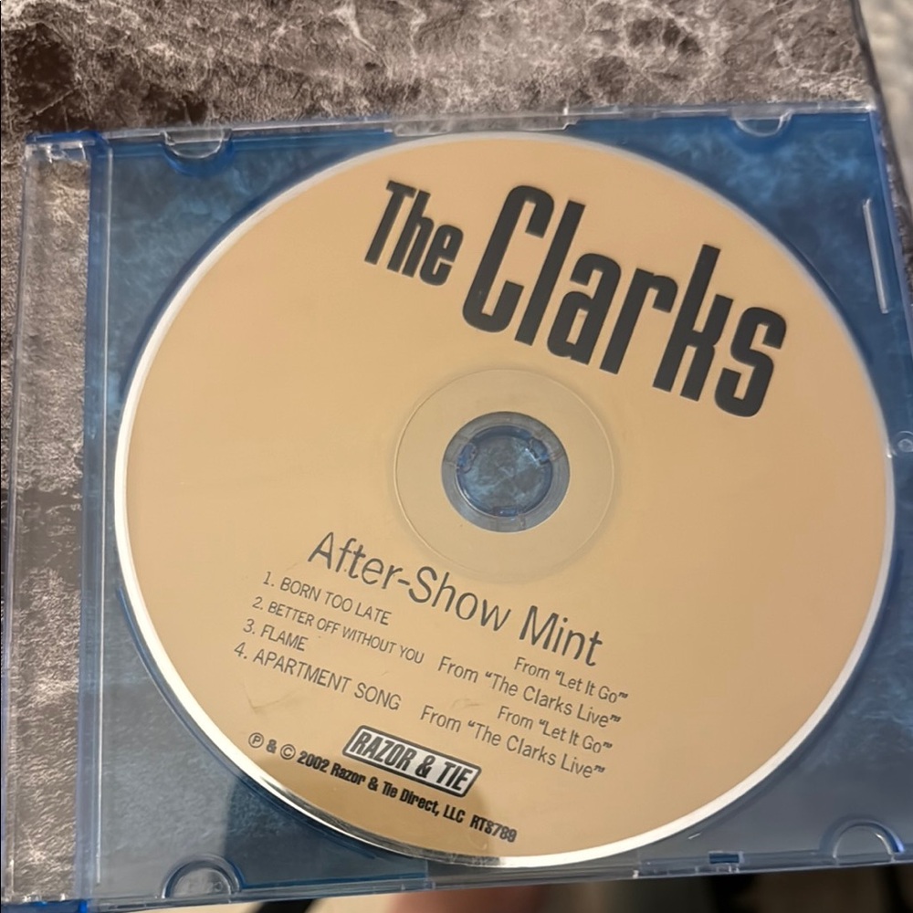 The Clarks After-Show Mint CD